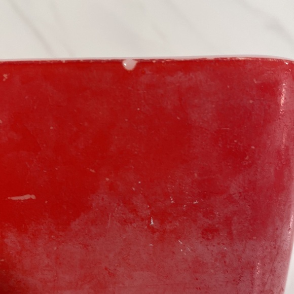 Set of 2 Pyrex red vintage 501 model refrigerator dishes. - Picture 3 of 7